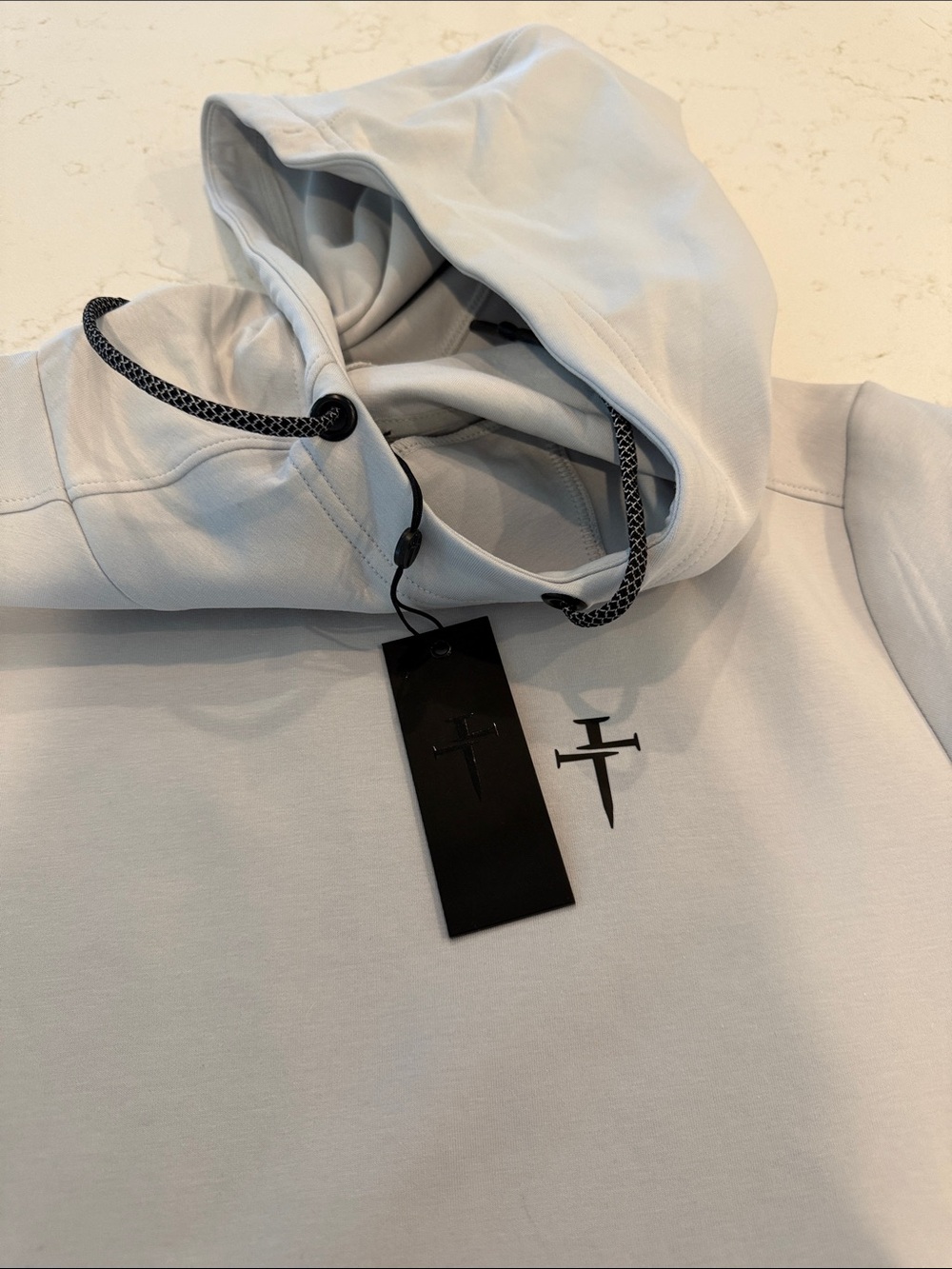 Men's Three Nails Hooded Pullover Sweatshirt NWT - Picture 2 of 3